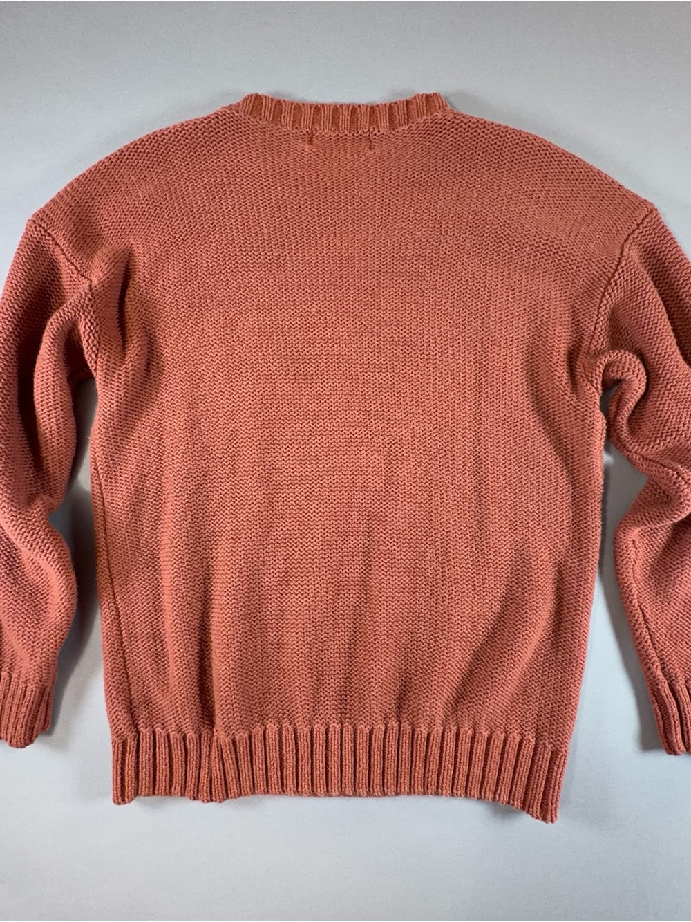 Vintage Lord Isaacs 80s 90s Floral Embroidered Ramie Cotton Style Sweater M/L - Picture 6 of 11